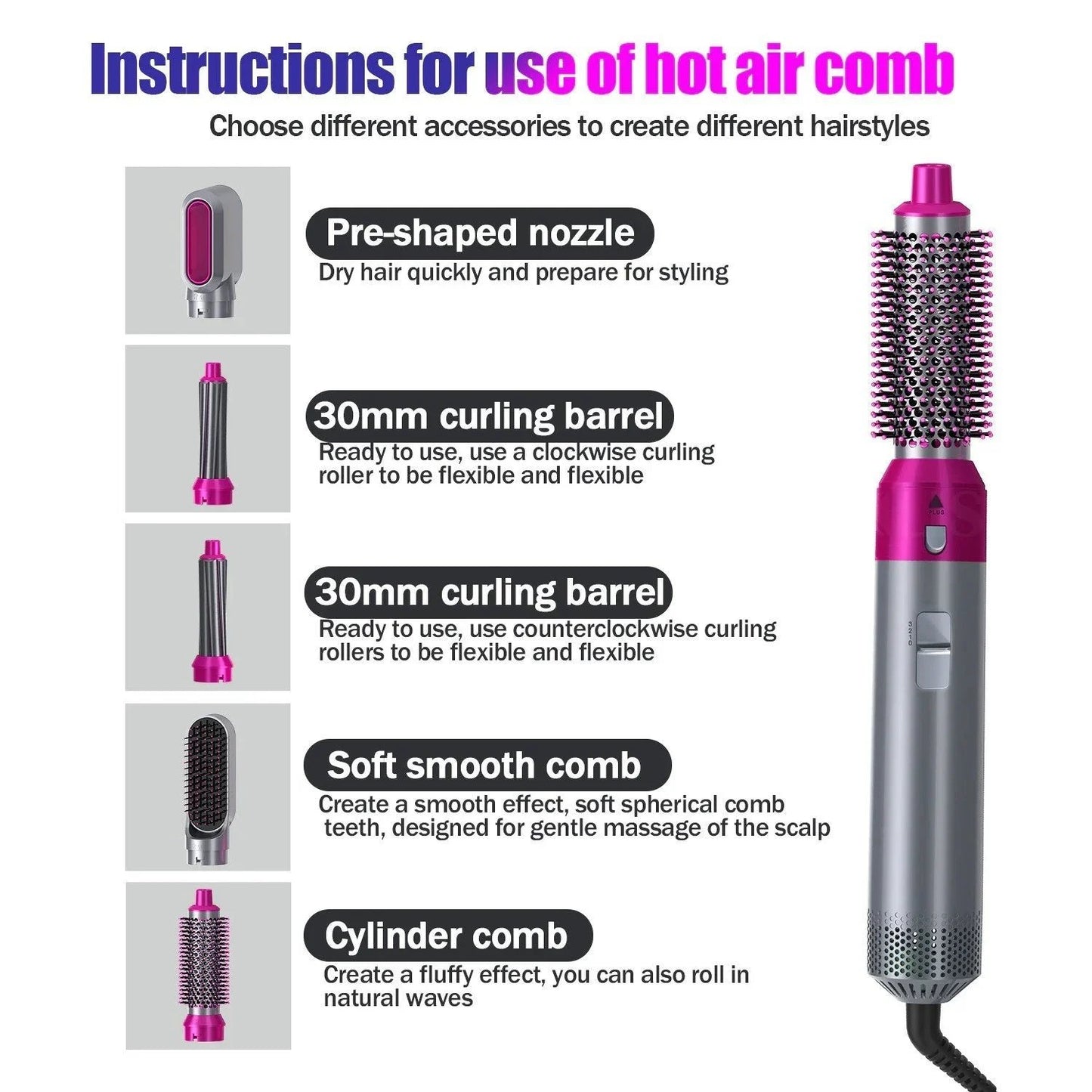🎉LAST DAY PROMOTION 48% OFF🎉5 in 1 Complete Hair Styler Set